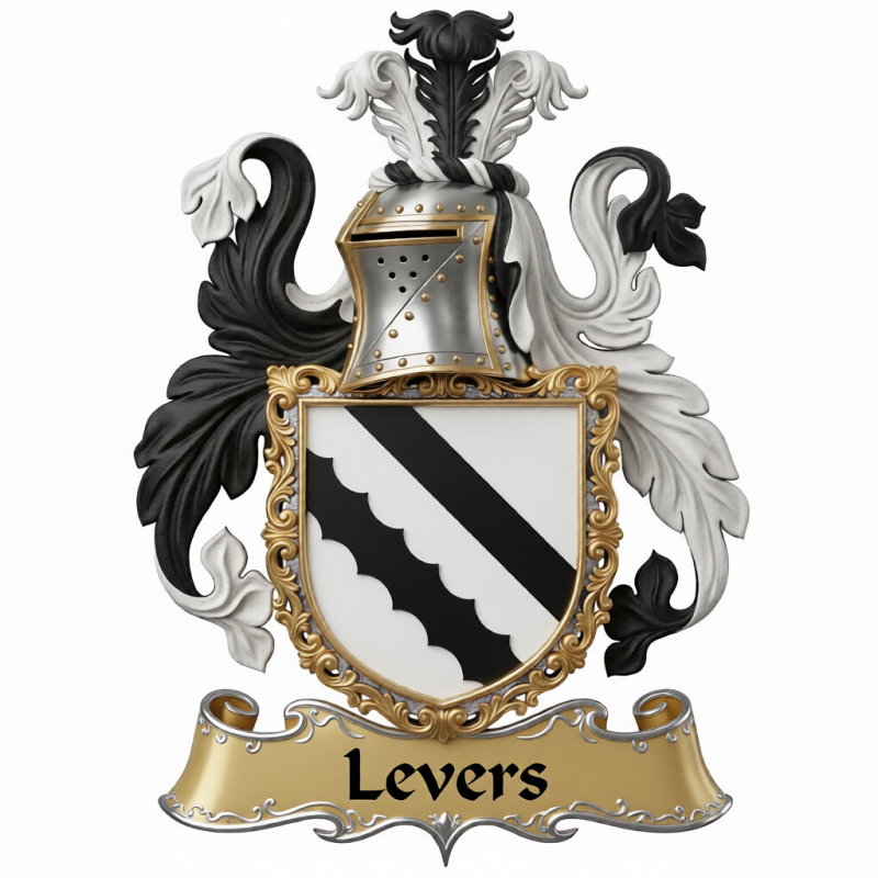 Levers Family Crest - 5
