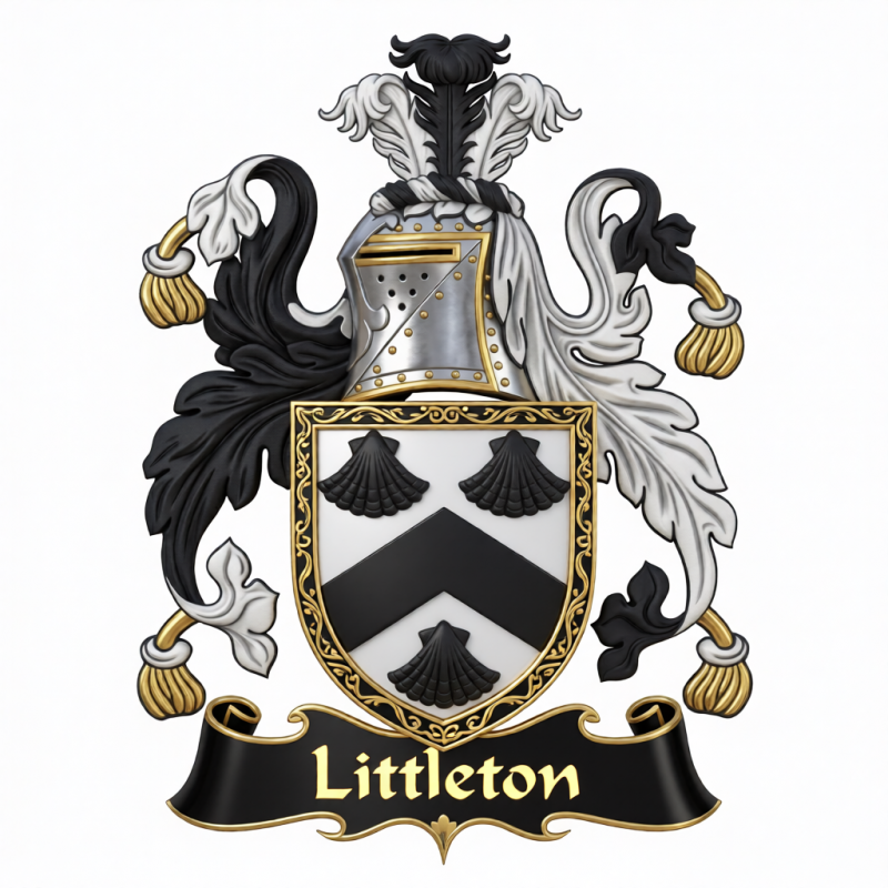 Littleton Family Crest - 4
