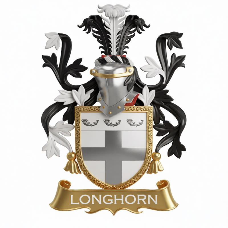 Longhorn Family Crest - 3
