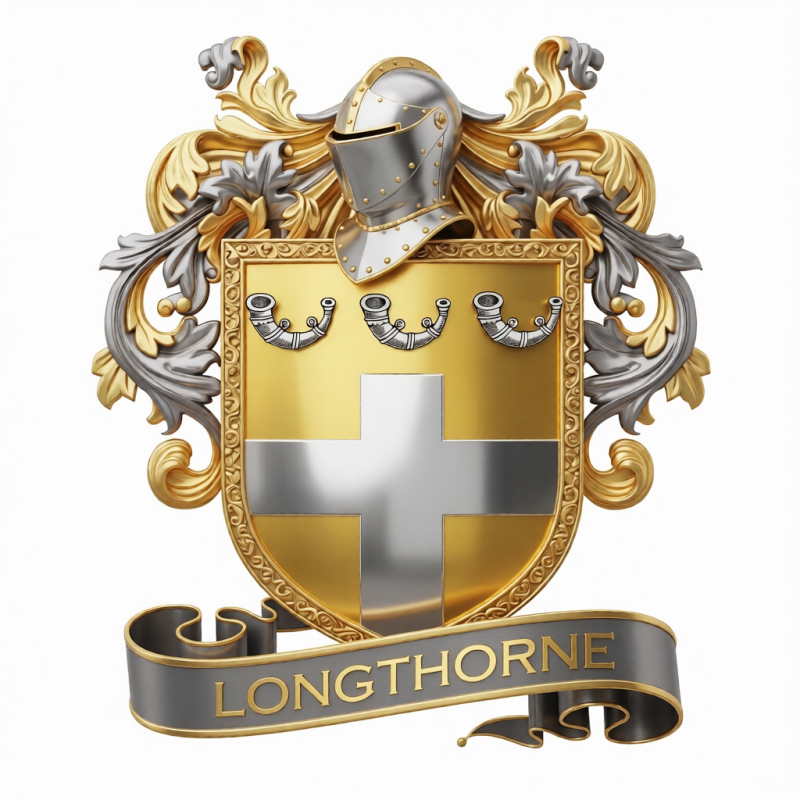 Longthorne Family Crest - 3
