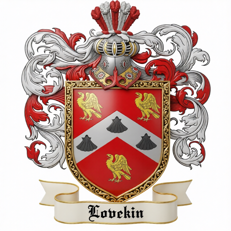 Lovekin Family Crest - 1
