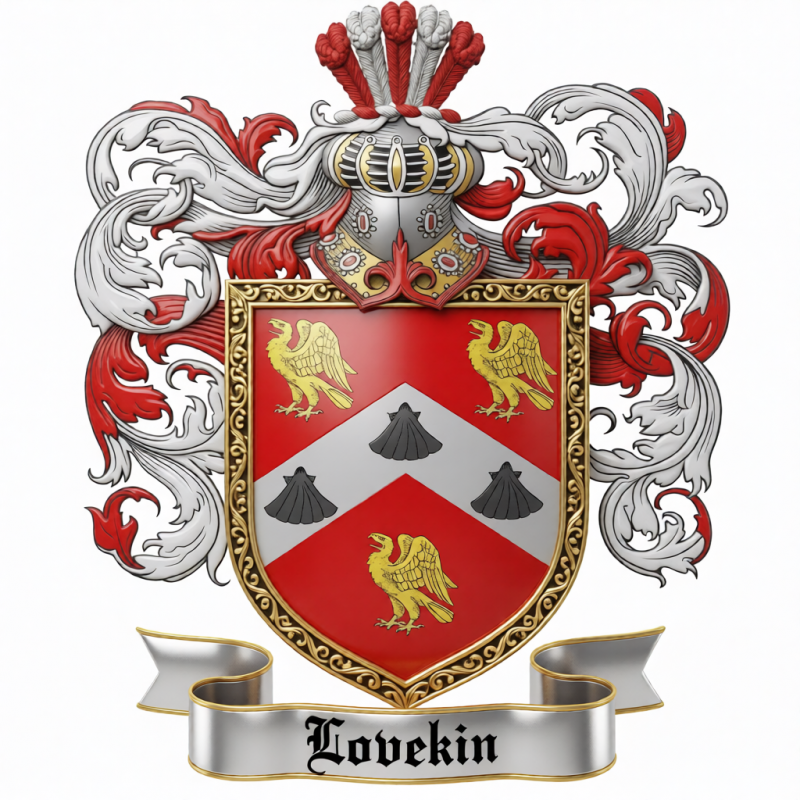 Lovekin Family Crest - 4
