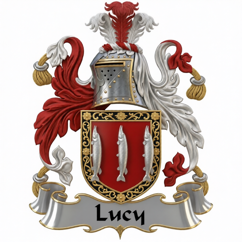 Lucy Family Crest - 4
