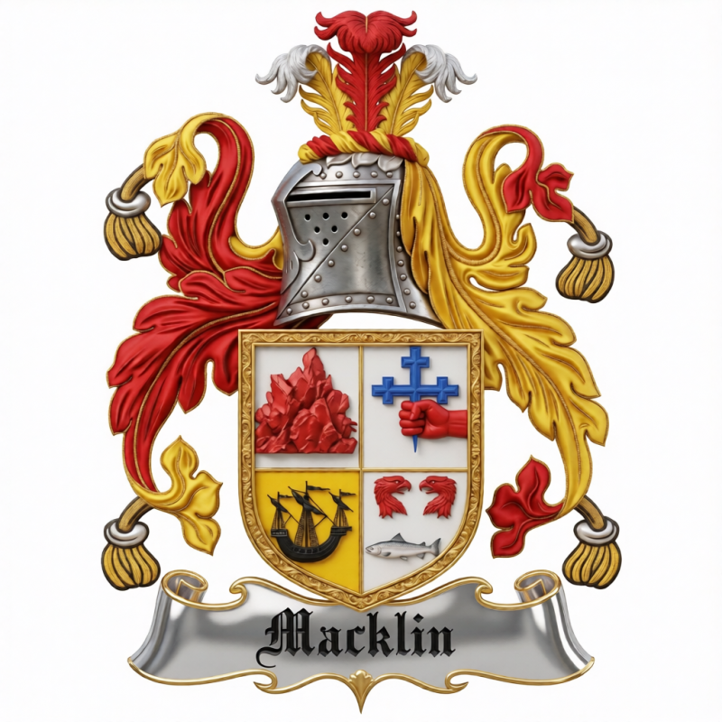 Macklin Family Crest - 4
