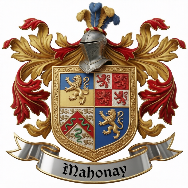 Mahonay Family Crest - 2
