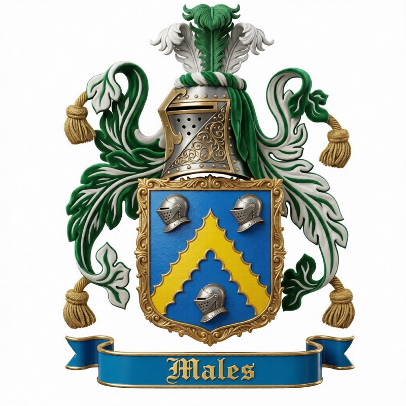 Males Family Crest - 1
