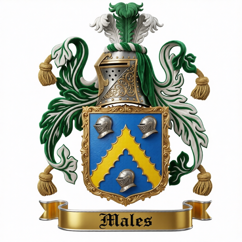Males Family Crest - 3

