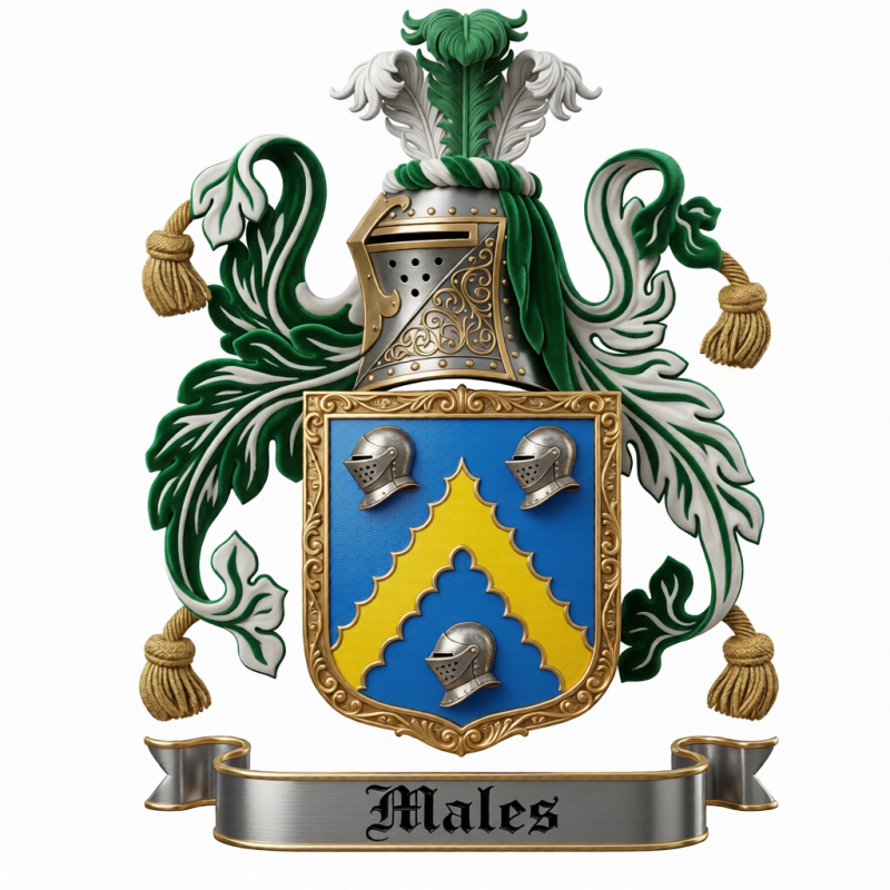Males Family Crest - 4
