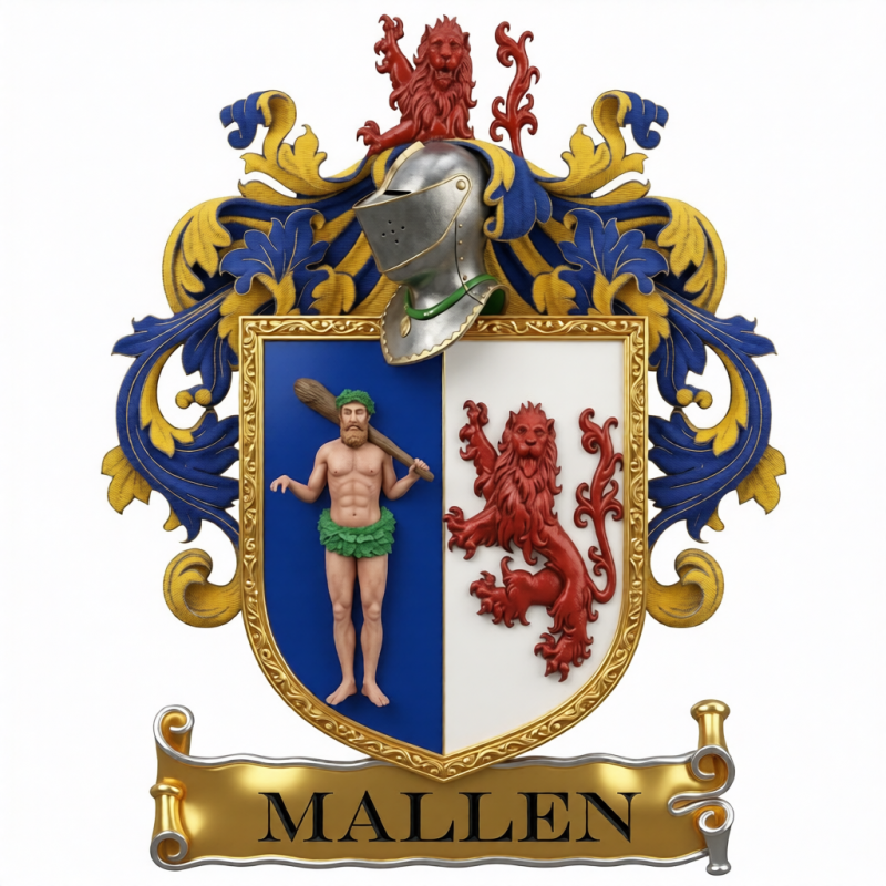 Mallen Family Crest - 3
