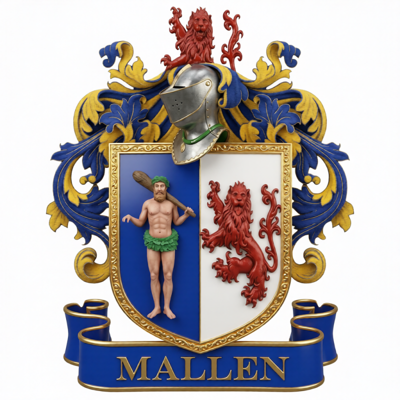 Mallen Family Crest - 4
