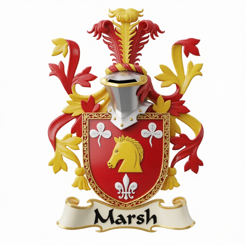 Marsh Family Crest - 1
