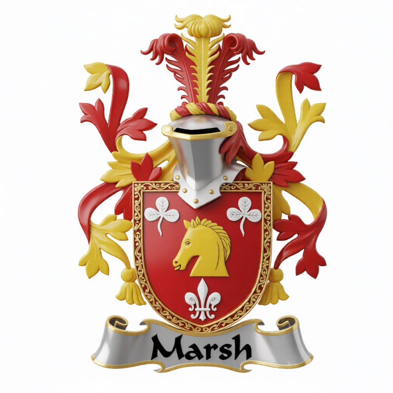 Marsh Family Crest - 3

