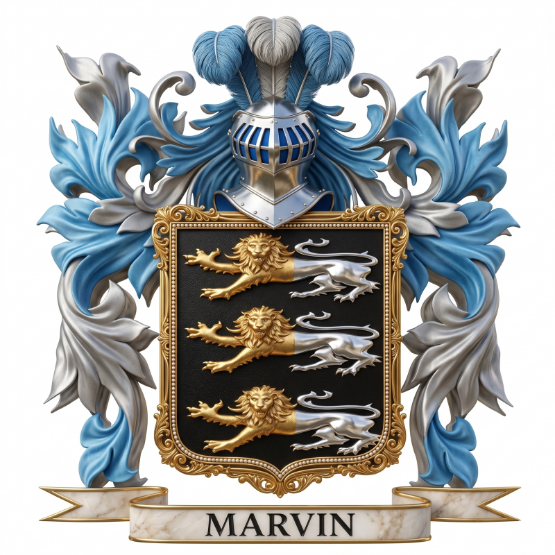Marvin Family Crest - 1
