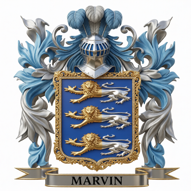 Marvin Family Crest - 2
