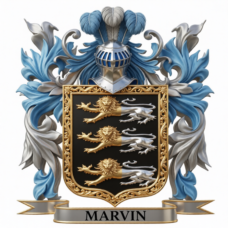 Marvin Family Crest - 3
