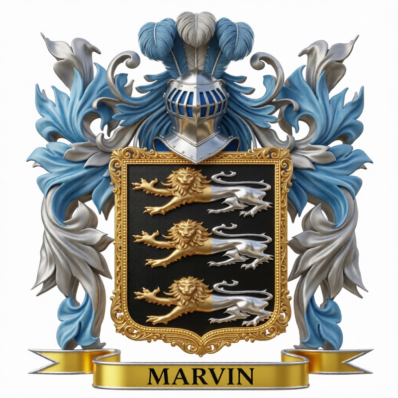 Marvin Family Crest - 4
