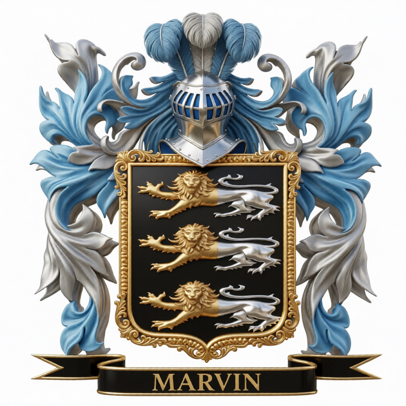 Marvin Family Crest - 5
