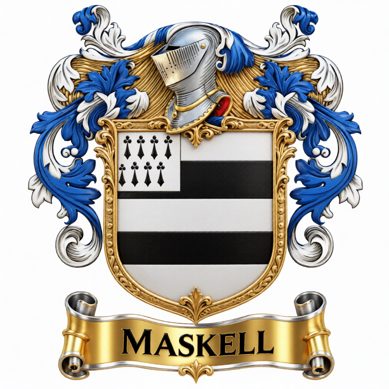 Maskell Family Crest - 1
