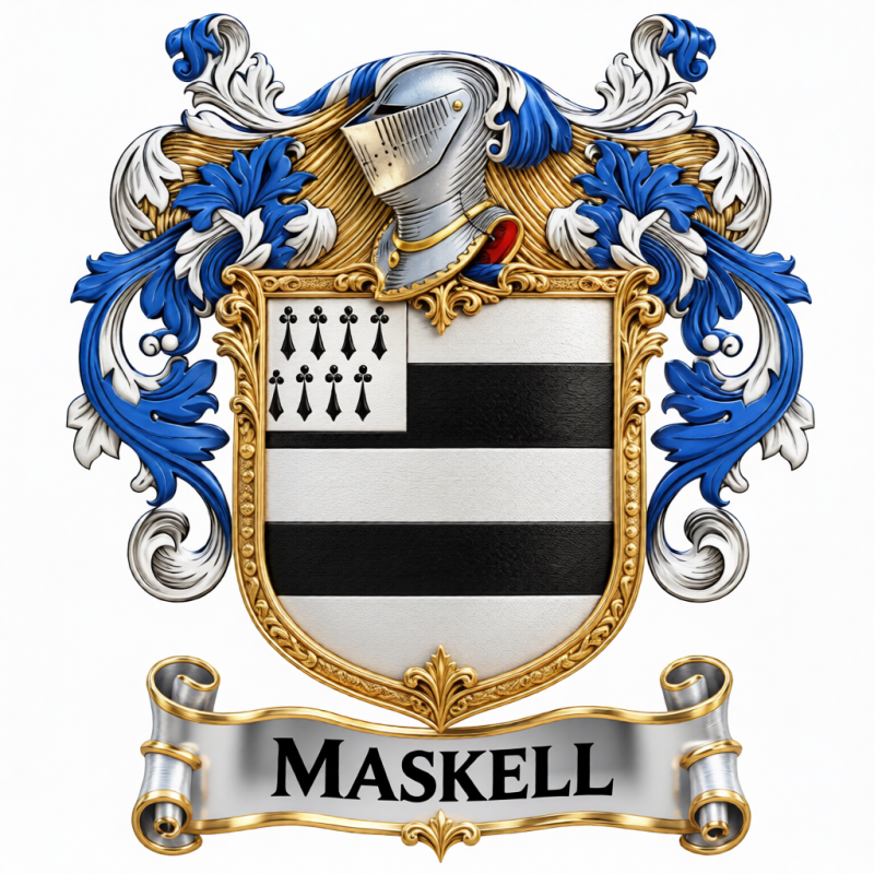 Maskell Family Crest - 3
