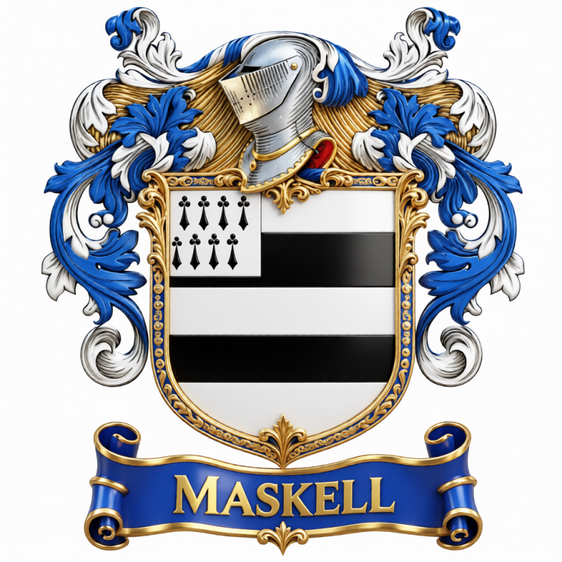Maskell Family Crest - 4
