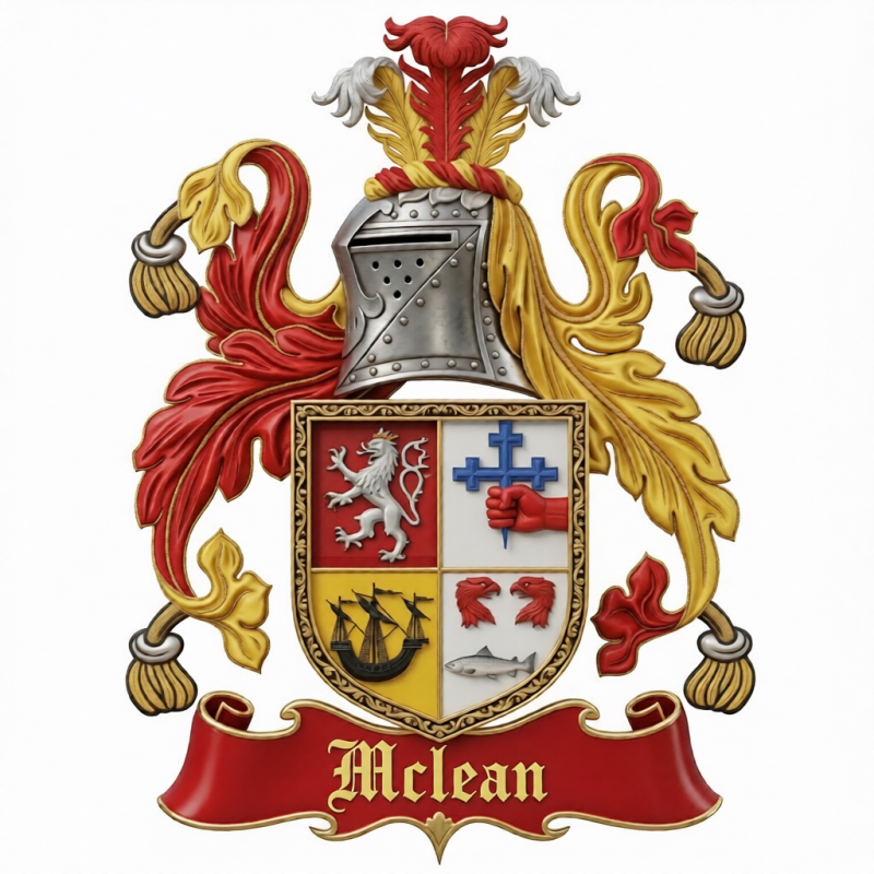 Mclean Family Crest - 1
