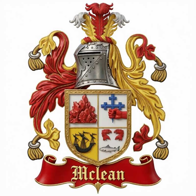 Mclean Family Crest - 2

