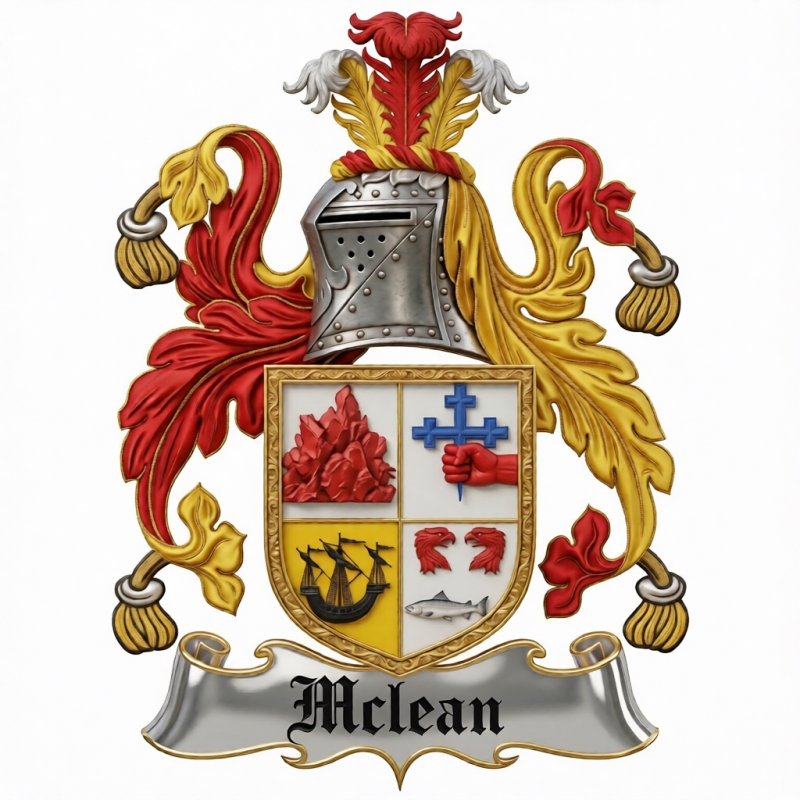 Mclean Family Crest - 4
