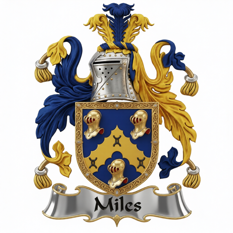 Miles Family Crest - 1
