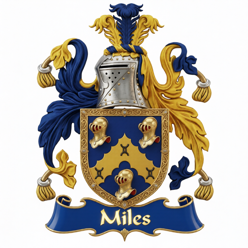 Miles Family Crest - 3
