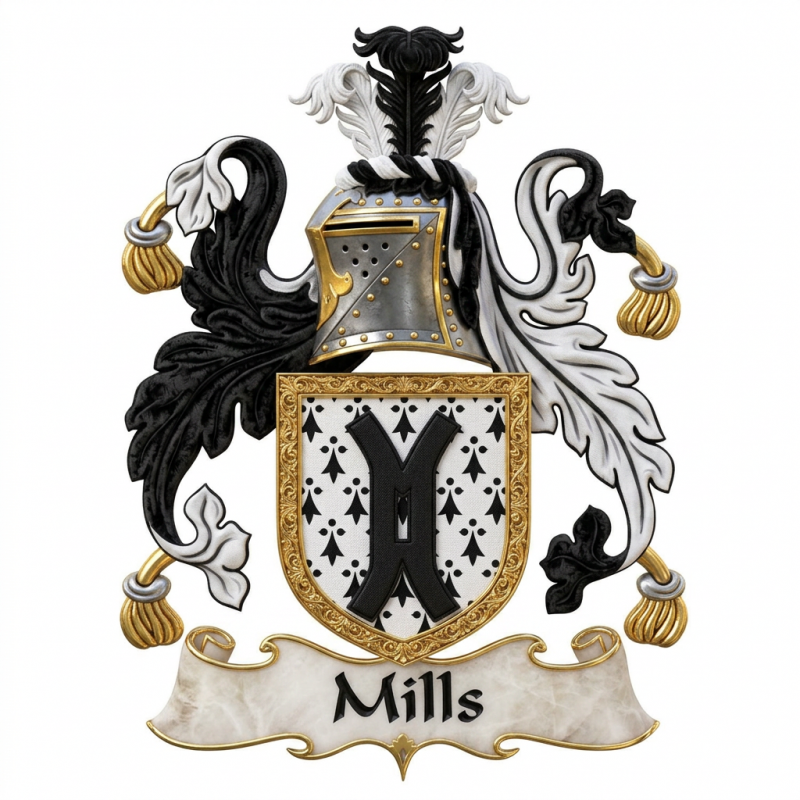 Mills Family Crest
