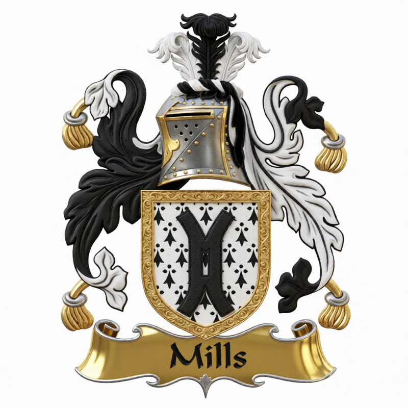 Mills Family Crest - 2
