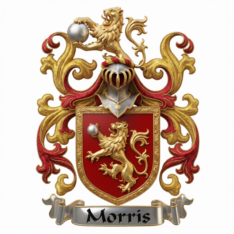 Morris Family Crest - 4
