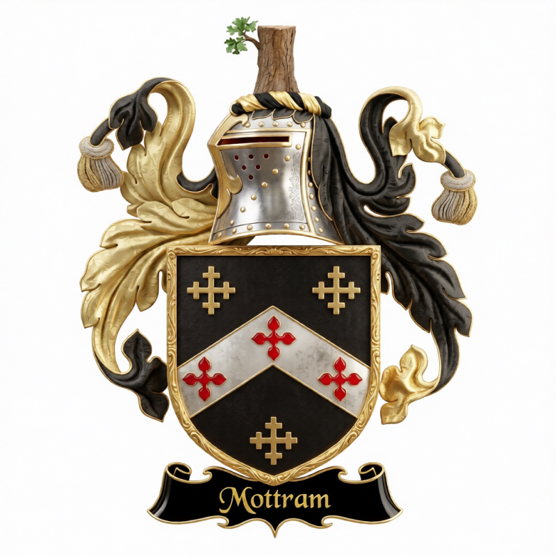 Mottram Family Crest - 4
