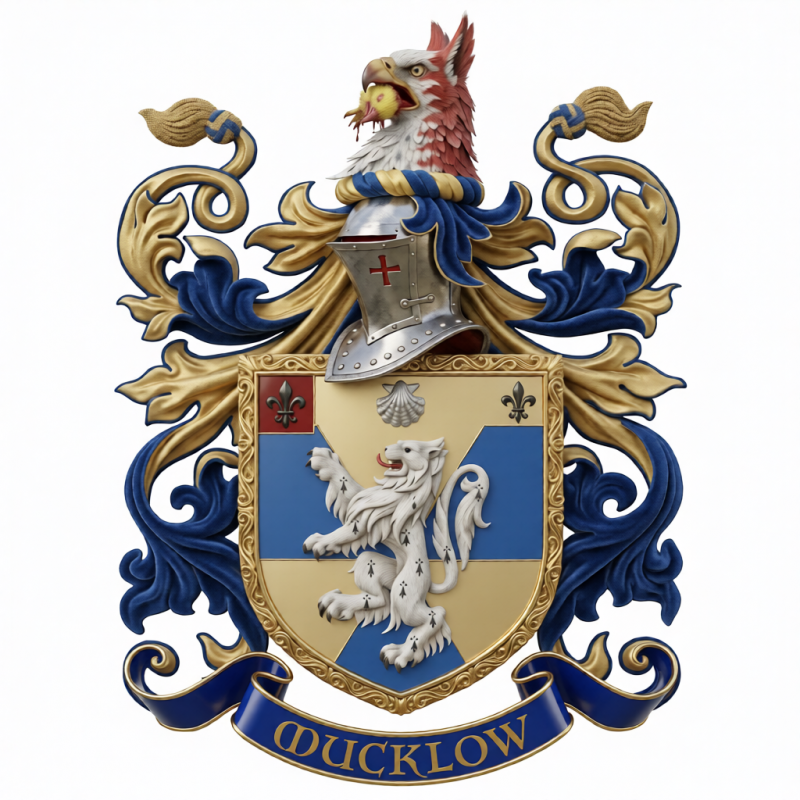 Mucklow Family Crest - 4
