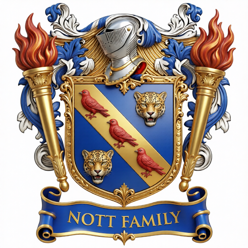 Nott Family Crest - 4
