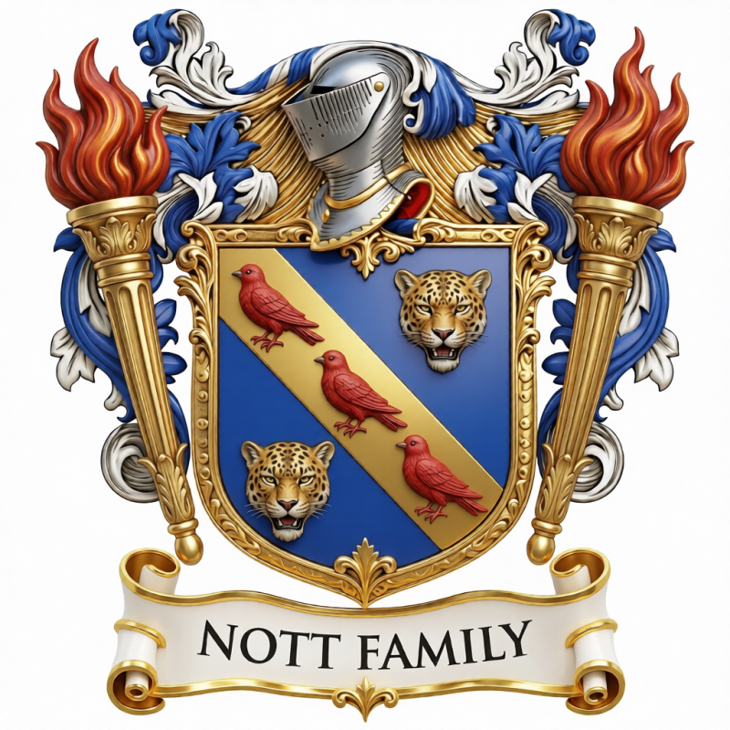 Nott Family Crest - 5
