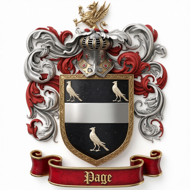 Page Family Crest - 2a

