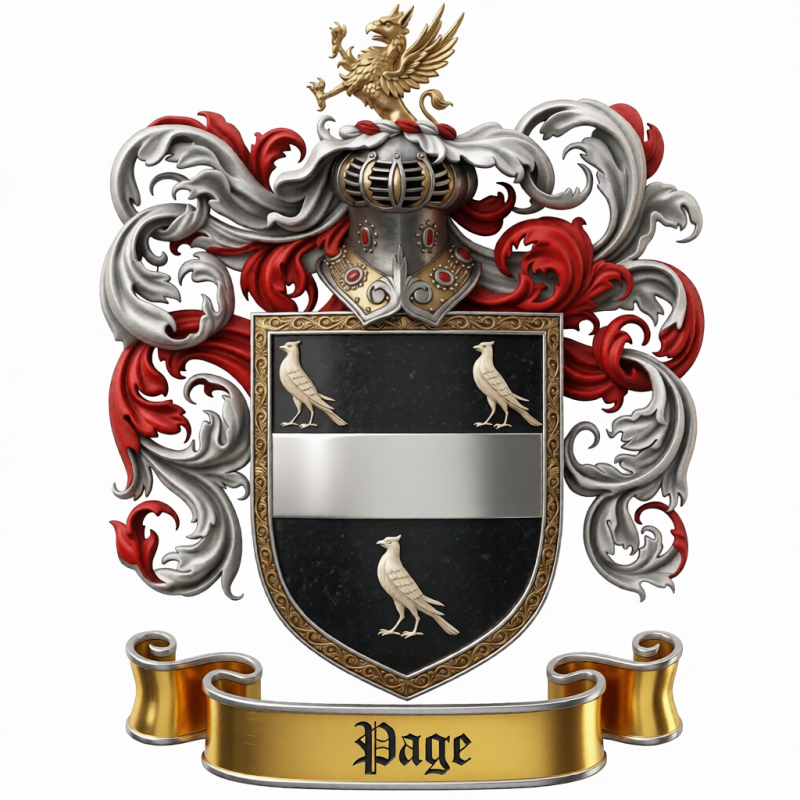 Page Family Crest - 3a
