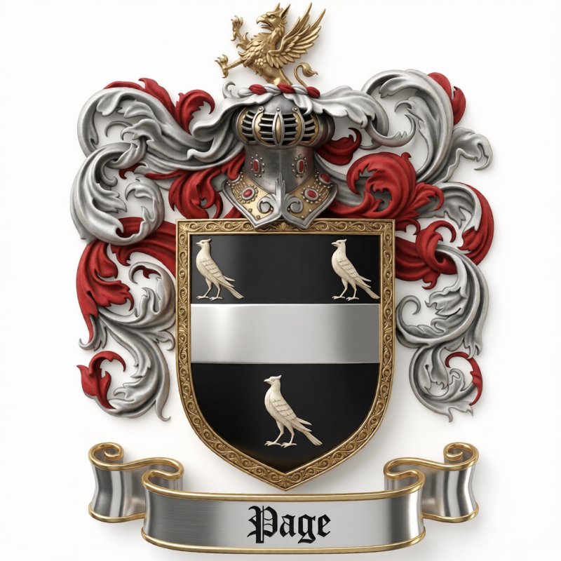 Page Family Crest - 4
