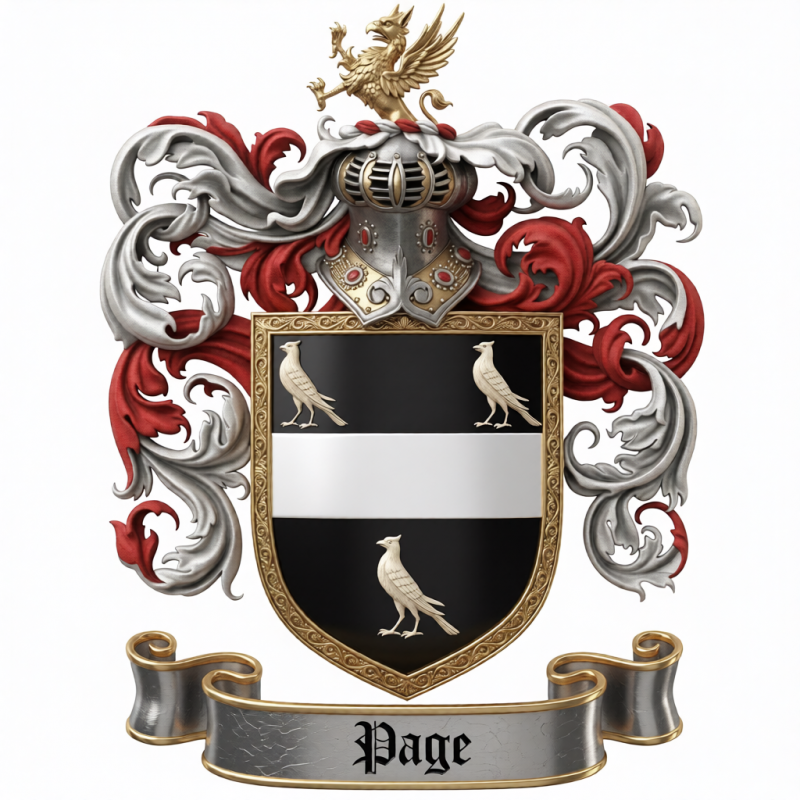 Page Family Crest - 4a
