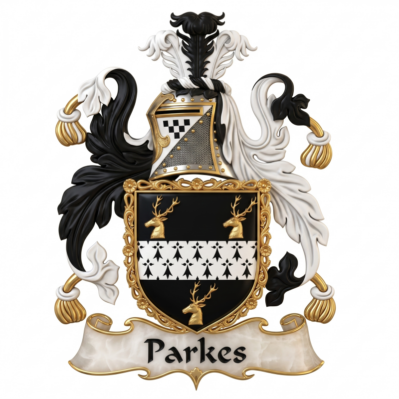 Parkes Family Crest - a
