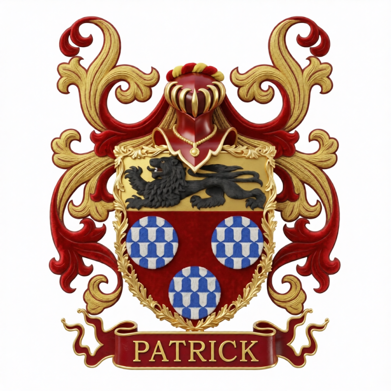 Patrick Family Crest - 8a
