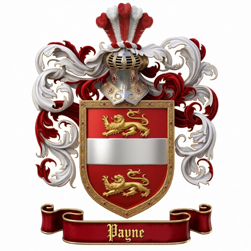 Payne Family Crest - 1

