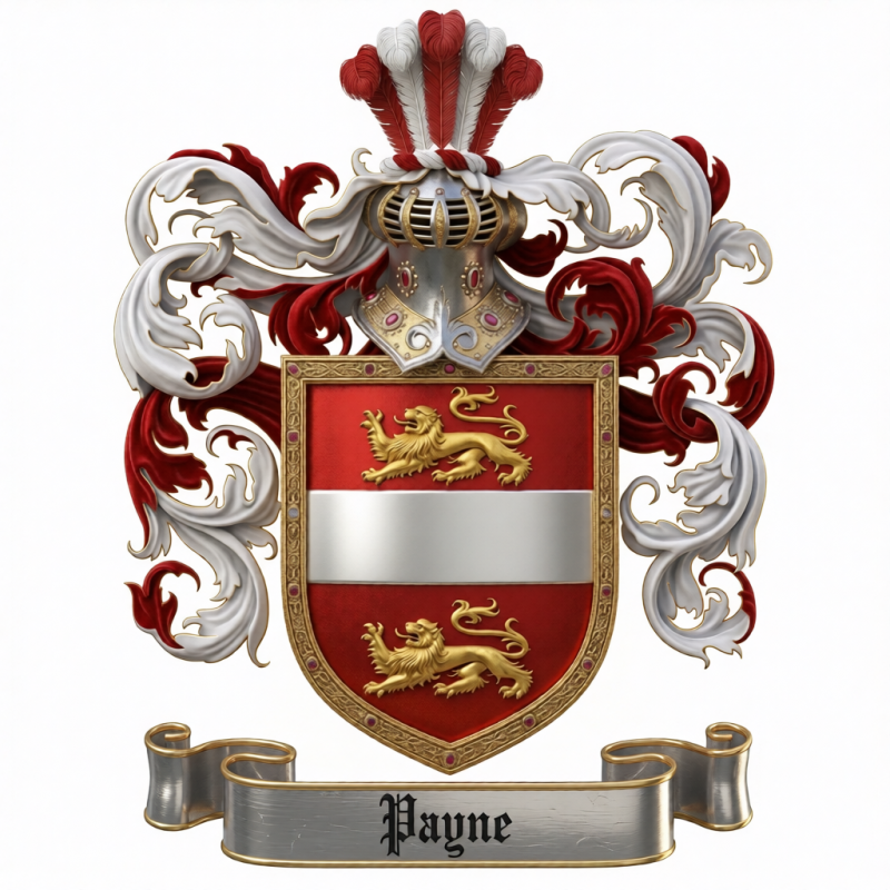 Payne Family Crest - 3
