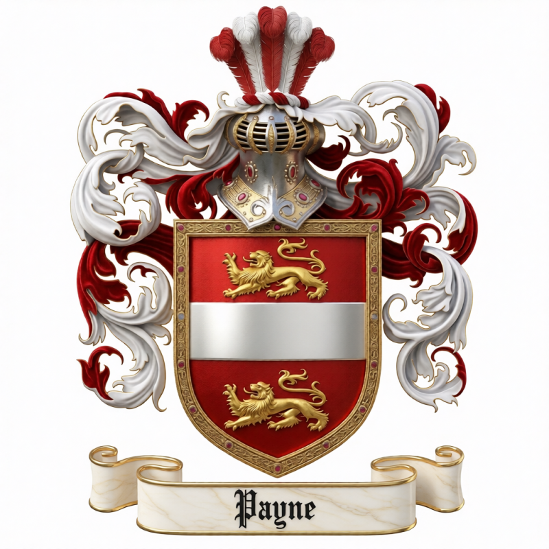 Payne Family Crest - 4
