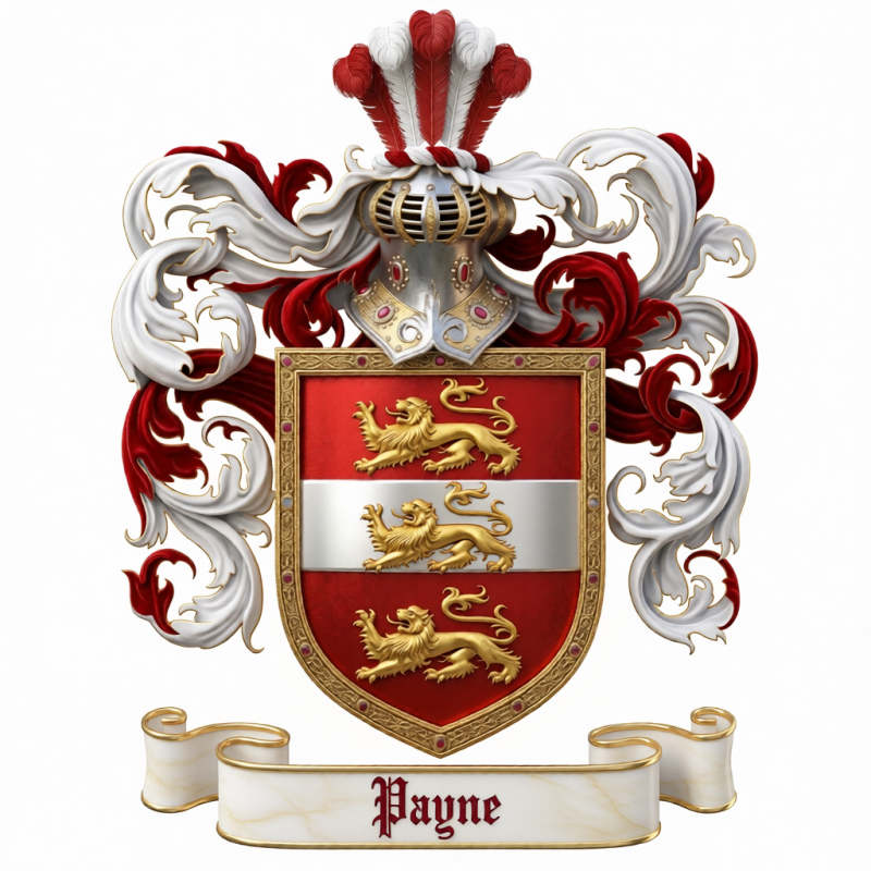 Payne Family Crest - 5
