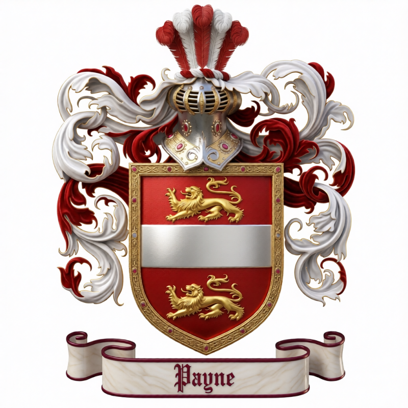 Payne Family Crest - 6
