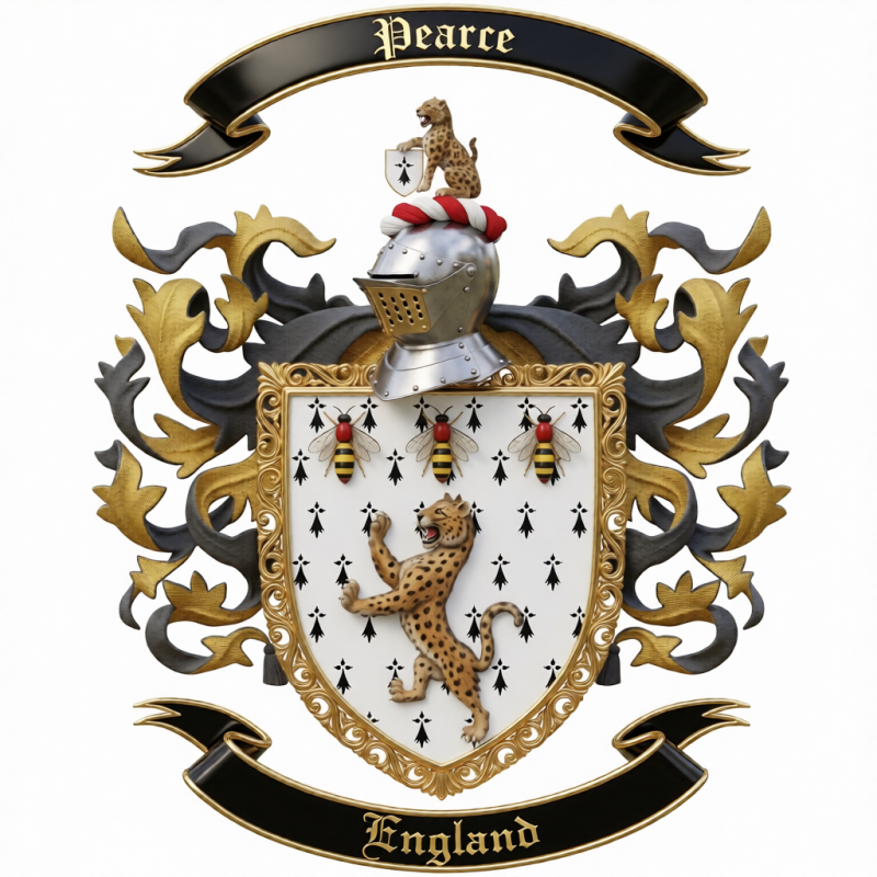 Pearce Family Crest - 1
