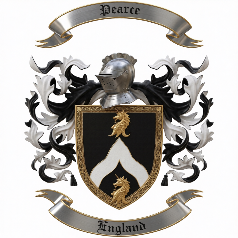 Pearce Family Crest - 1
