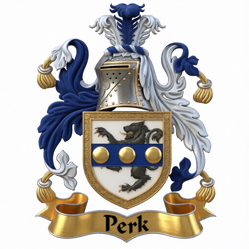 Perk Family Crest - 2
